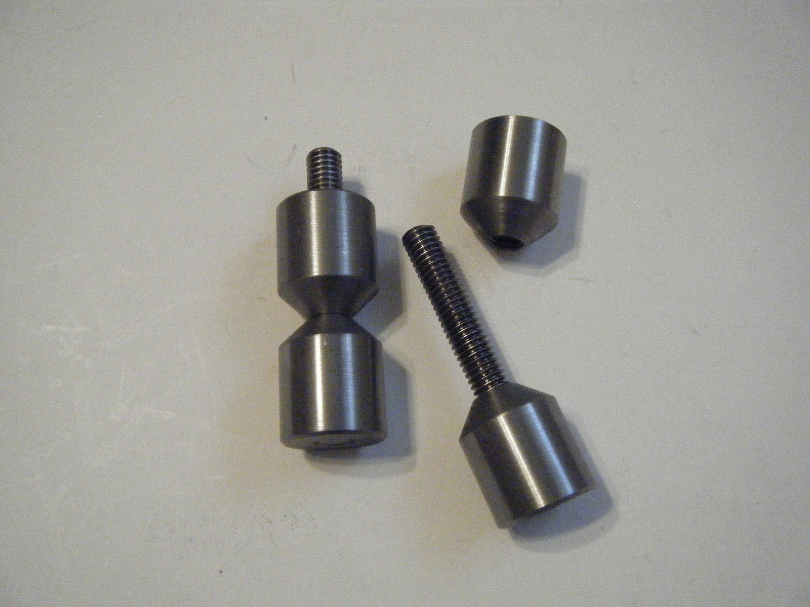 Aluminum Two Hole Pins By Jermamma. 1/2" to 1-1/8" Knurled Smily Face small 